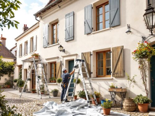 préparation chantier nettoyage façade